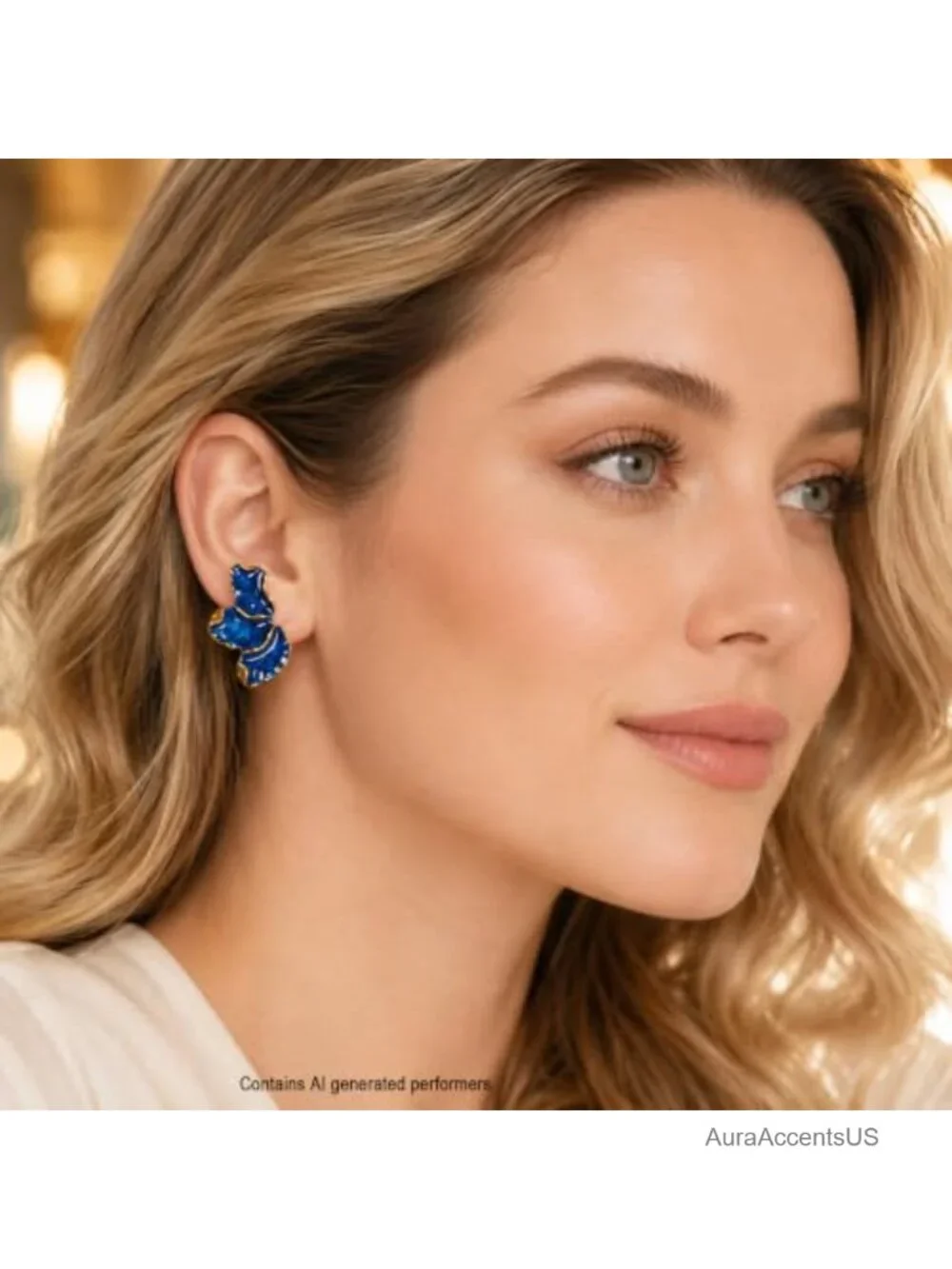 Irregular Floral Stud Earrings Statement Petal Jewelry Women